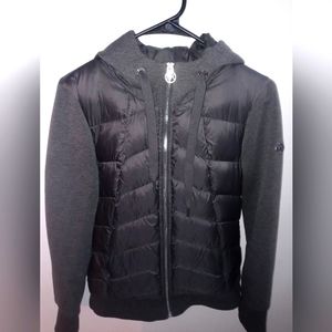 Michael Kors Gray Hooded Jacket Lightweight Puffer Down Women’s Size small
